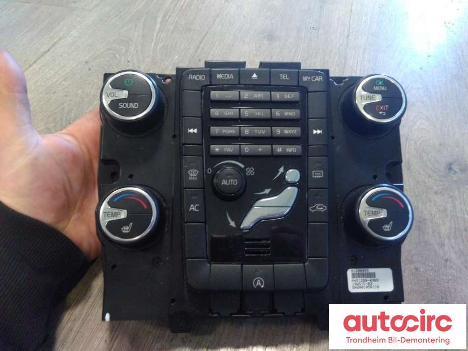 Varmeapparat betjening til Volvo V60/V60 CC, 2013-2018 (Type I, Fase 2)  (..|31398065)
