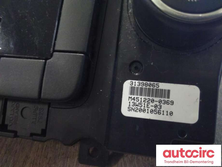 Varmeapparat betjening til Volvo V60/V60 CC 2013-2018 (Type I, Fase 2)  (..|31398065|)