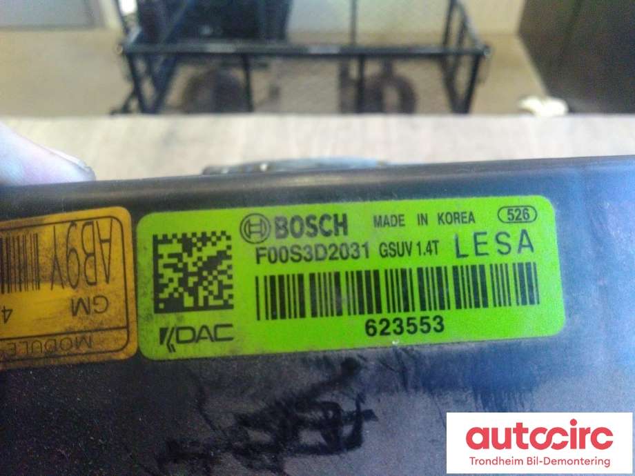 Kjølevifte elektrisk til Opel Mokka X 2016-2019 (Type I, Fase 2) (BOSCH|42441972|42441974|42806371| F00S3D2031)