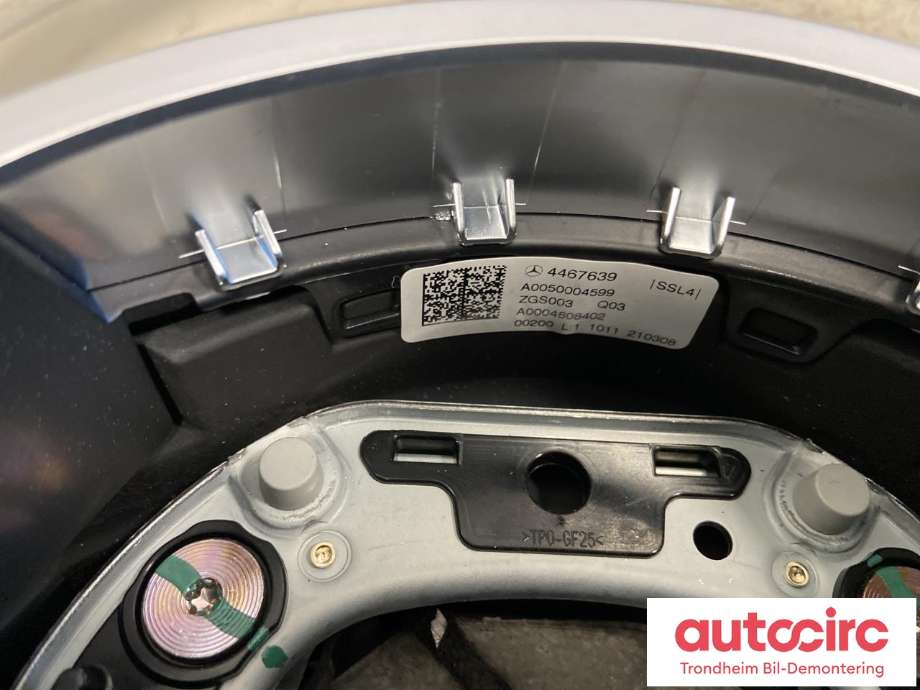 Ratt til Mercedes EQA 2021-->> (MED AIRBAG|A0050004599|A0004608402|A 000 460 84 02 3D16)