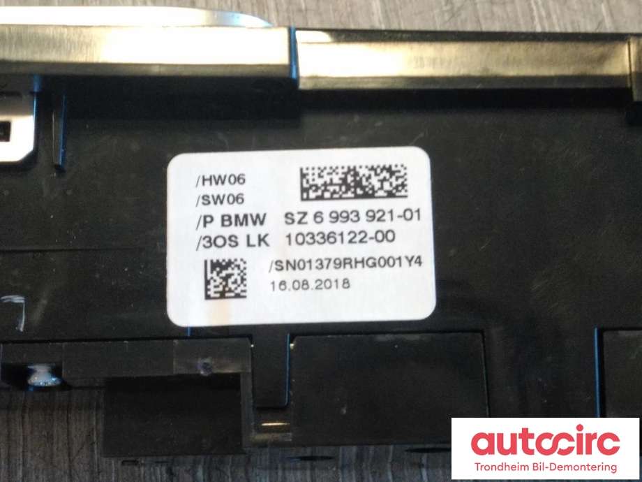 Bryter diverse til BMW 5-Serie 2017-->> (G30/G31) (G30/G31) (..|6993921|61319460819|61 31 9 460 819)