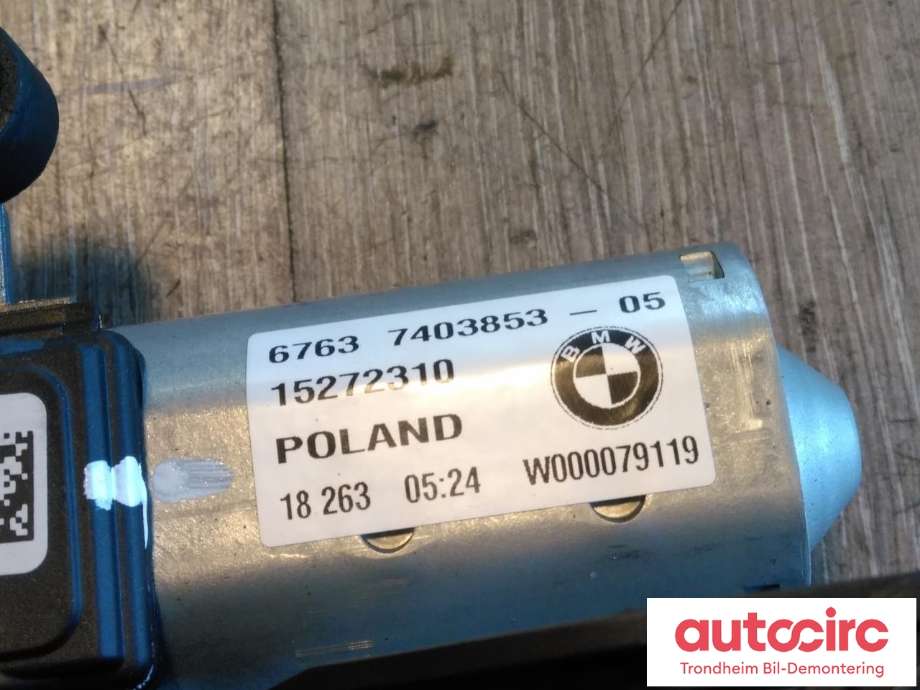 Viskermotor bakrute til BMW 5-Serie 2017-->> (G30/G31) (G30/G31) (VALEO|67637403853|67637447093|W000076318| 15272310)