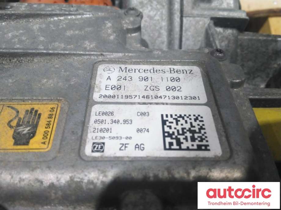 Motor elbil foran til Mercedes EQA 2021-->>  (ZF AG|A2433408901|A2439011100|A0005848806)