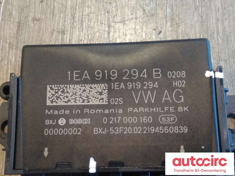 Styreenhet parkering til Škoda Enyaq 2021-->>  (BOSCH|1EA919294B|1EA 919 294 B|0217000160)