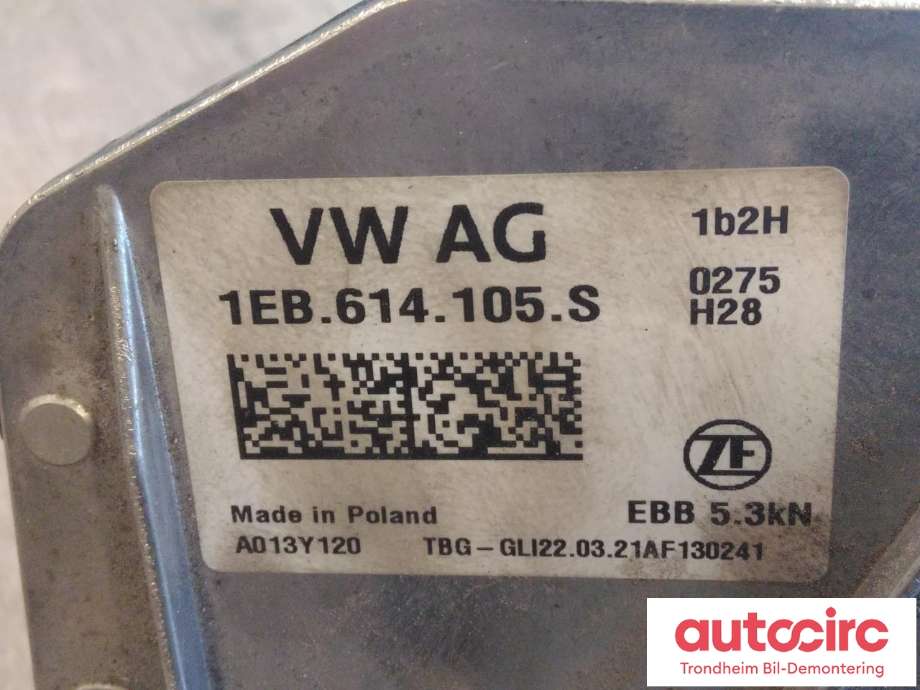 Bremsekraft-forsterker til Škoda Enyaq 2021-->>  (..|1EB614105S|1EB614106G|)