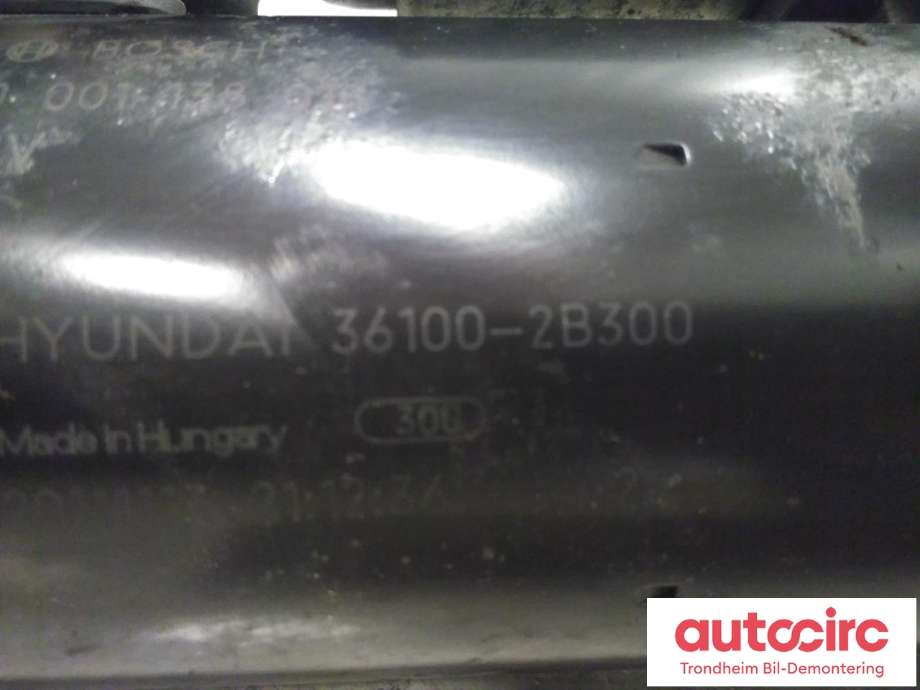 Starter til Kia Venga 2010-2017  (BOSCH|36100-2B300|361002B300|0001138018)