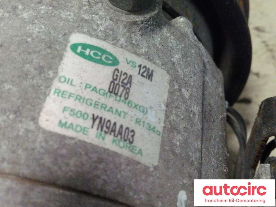Aircondition kompressor til Kia Venga 2010-2017  (..|97701-2K001|977012K001|F500YN9AA03)