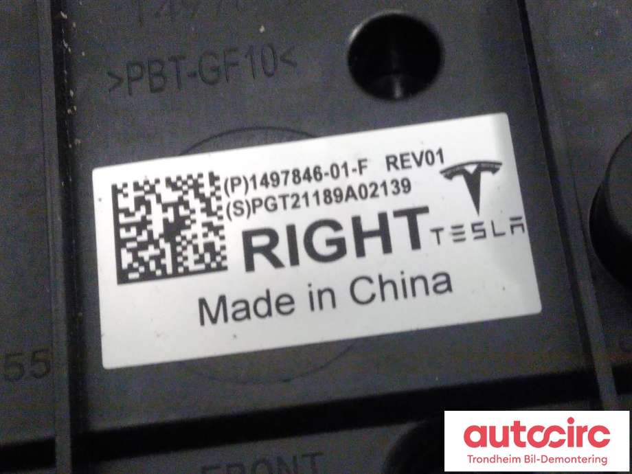 Styreenhet comfort (BCM) til Tesla Model Y 2021-2024 (Type I)  (HØYRE SIDE|1497846-01-F|)