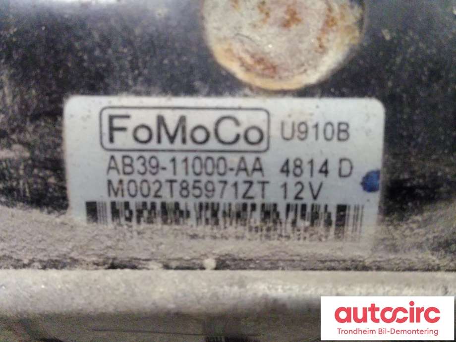 Starter diesel til Ford Ranger 2012-2015  (..|AB39-11000-AA|RMAB39-11000-AA|1720325| 2415034)