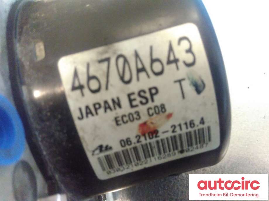 ABS sentral til Mitsubishi ASX 2010-2019 (ATE|4670A644|4670A643|)