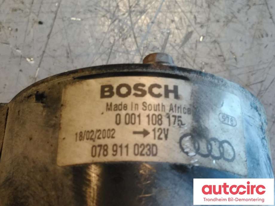 Starter til Audi A6 2001-2004 (Type II, Fase 2) (C5) (C5) (..|078911023D|078911023DX|0001108175)