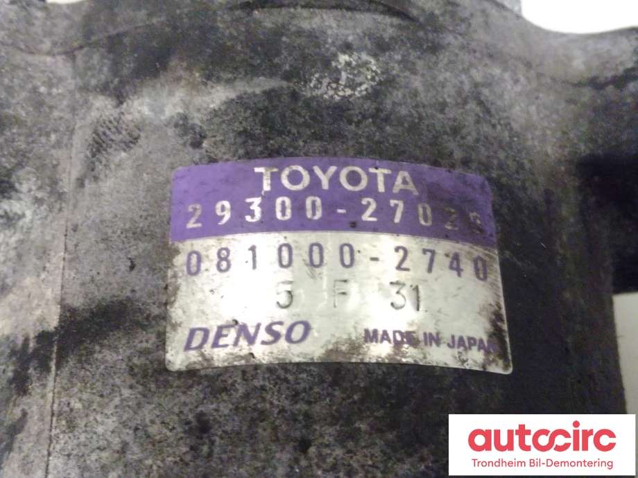 Vakuumpumpe til Toyota Avensis 2003-2008 (Type II)  (DENSO|29300-27020|2930027020|081000-2740)