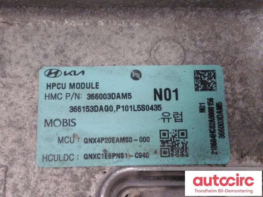 Inverter hybrid til Hyundai Tucson 2021-->>  (..|36600-3DAM5|366003DAM5|)
