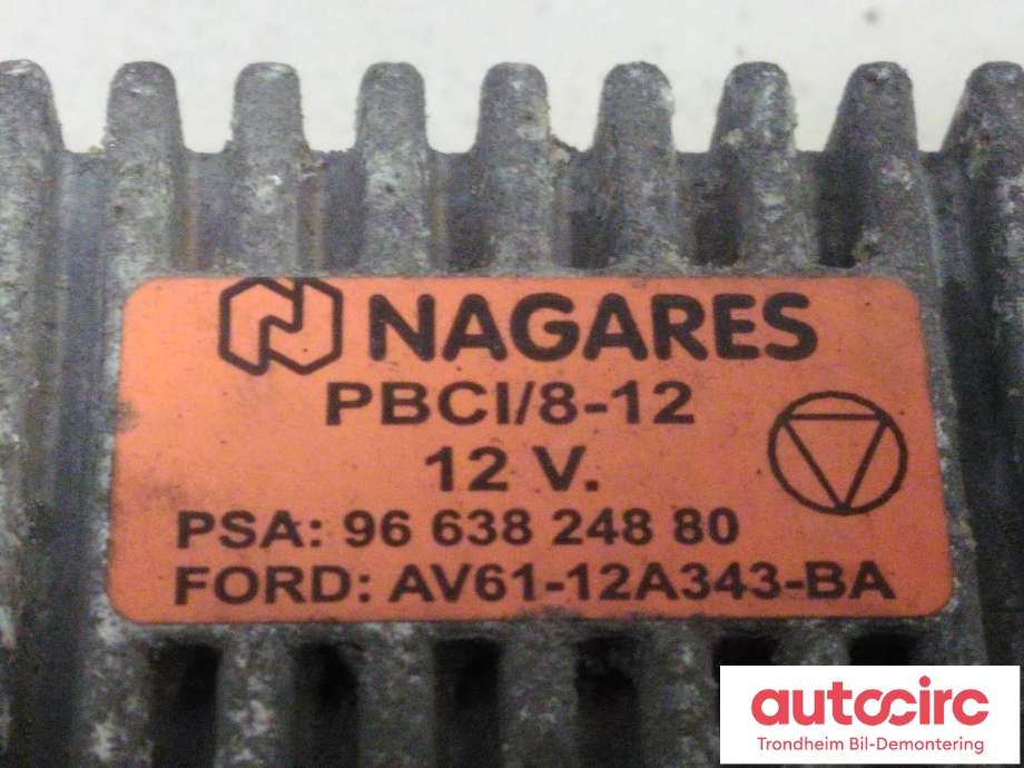 Rele gløde til Peugeot 5008 2010-2017 (Type I)  (NAGARES|9663824880|598144|AV61-12A343-BA)