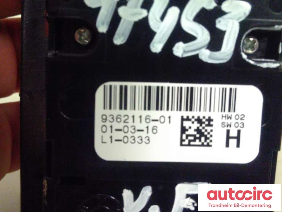 Bryter ruteheis førerdørspanel til BMW 2-Serie, Active/Gran Tourer 2014-->> (F45/F46) (F45/F46) (..|9362116|61319362116|61 31 9 362 116)