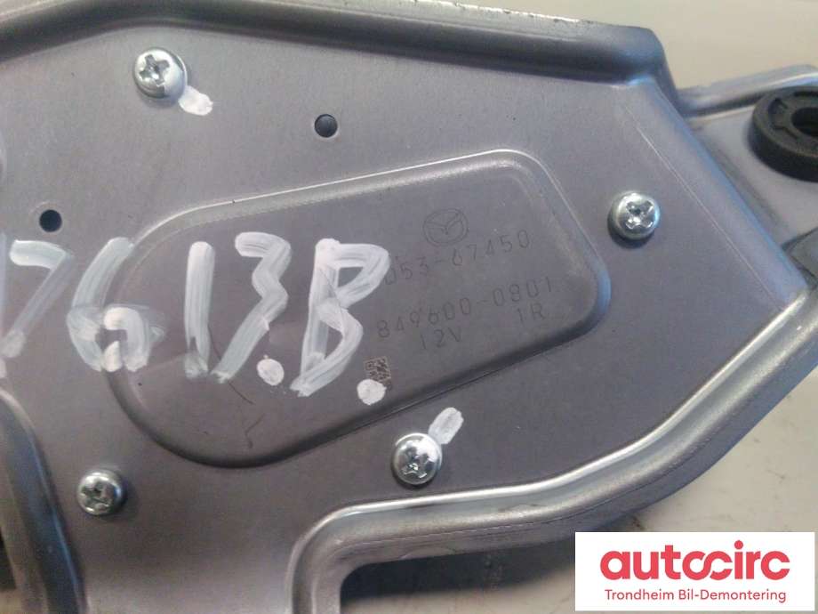 Viskermotor bakrute til Mazda CX-5 2012-2017 (Type I)  (..|KD53-67-450|KD5367450|849600-0801)
