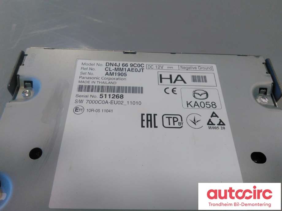 Bilstereo til Mazda MX-30 2020-->>  (PANASONIC|DN4J669C0C|)