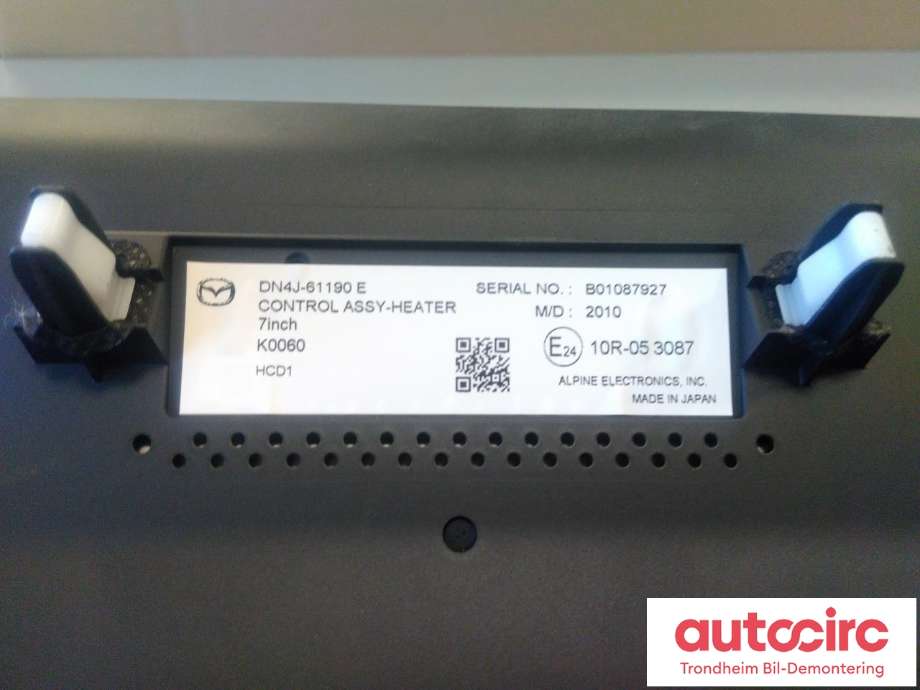Varmeapparat betjening til Mazda MX-30 2020-->>  (DN4J61190E|DN4J-61190 E|)