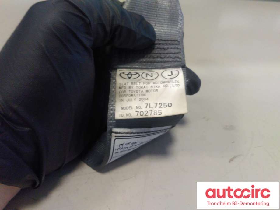 Sikkerhetsbelte bak venstre til Toyota Prius 2004-2009 (Type II) (COMBI) (COMBI) (...|7336047040B0|)