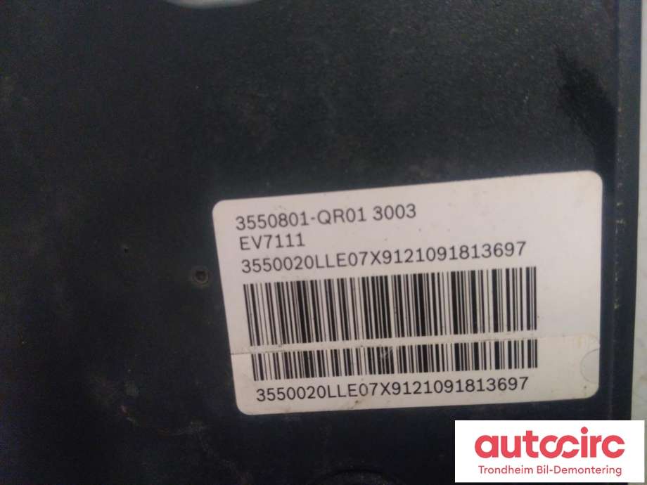 ABS sentral til Hongqi E-HS9 2022-->>  (BOSCH|3530020-QR01|3550801-QR01|0265292265| 0265956933)
