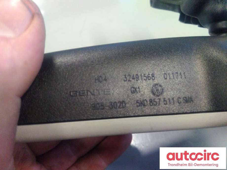 Speil innvendig til VW Passat 2011-2015 (B7) (B7) (GENTEX|5K0857511C|)