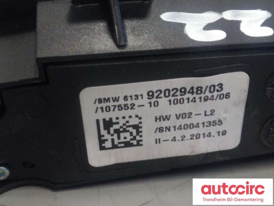 Bryter diverse til BMW 5-Serie 2010-2017 (F10/F11) (F10/F11) (..|9202948|9202948-03|61319267892)