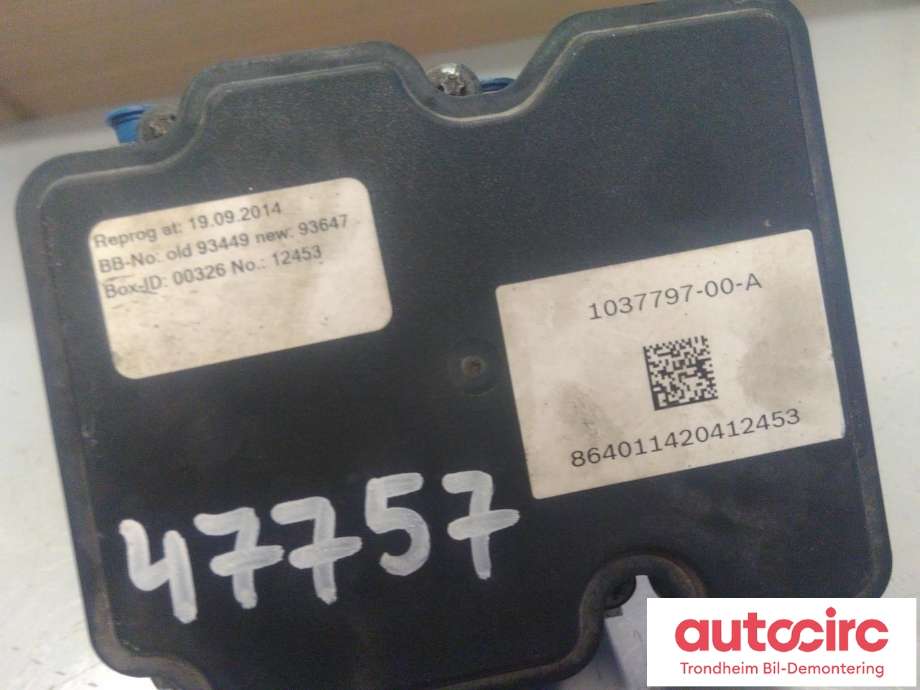 ABS sentral til Tesla Model S 2013-2016 (Fase 1)  (BOSCH|1037797-00-A|0265244755|0265956391)