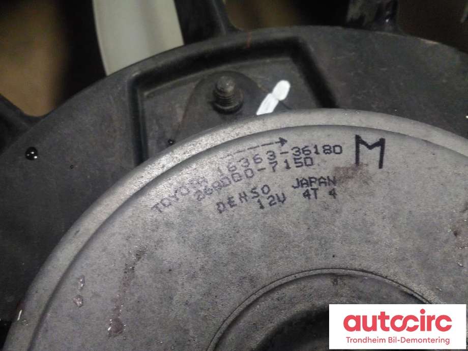 Kjølevifte elektrisk til Toyota RAV4 2016-2019 (Type IV, Fase 2)  (..|16711-36180|1671136180|1636336190| 1636336180)