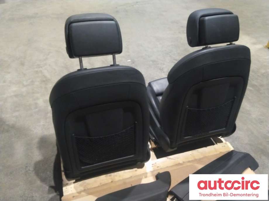 Sete sett til Audi A6 2011-2014 (Type IV, Fase 1) (C7) (C7) (SORT SKINN|8K0881158| 8K0881157|4G0885405N|)