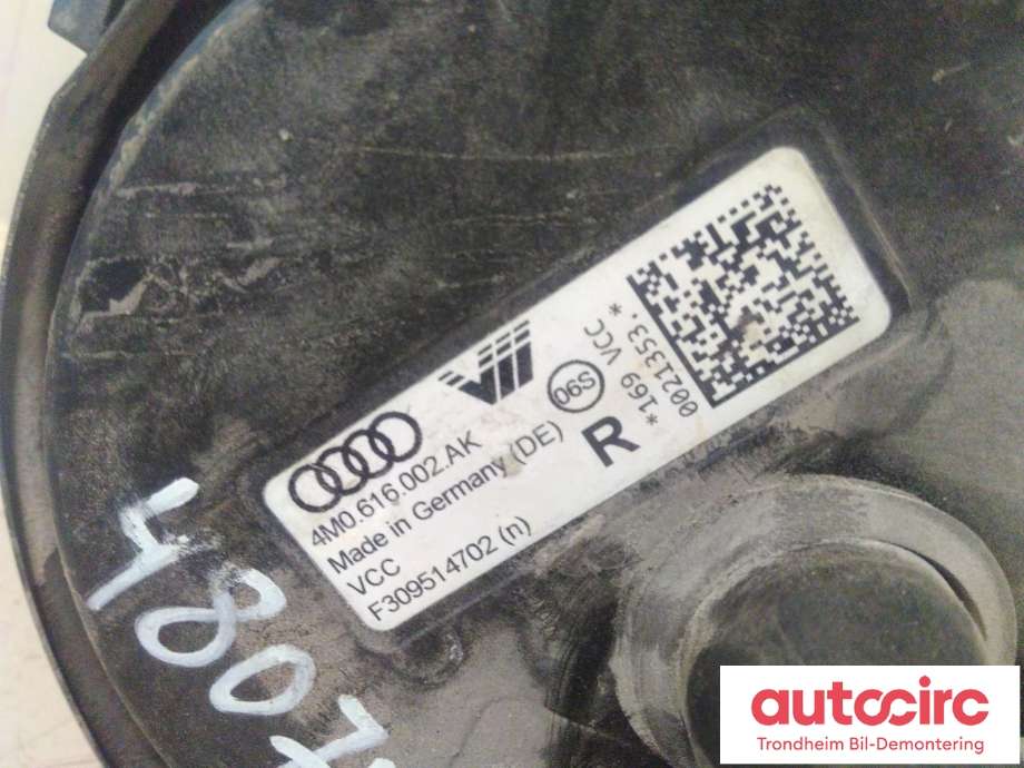 Fjær bak nivå luftpute/belg til Audi e-tron 2018-->>  (HØYRE BAK|4M0616002AK|4M0 616 002 AK|F309514702)