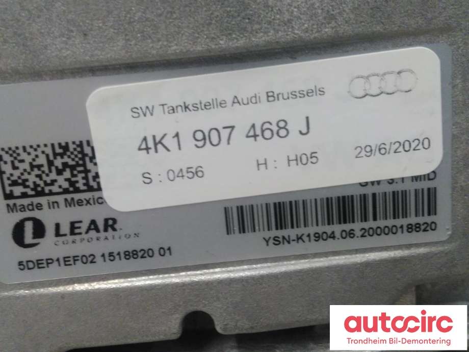 Styreenhet diverse til Audi e-tron 2018-->>  (LEAR|4K1907468J|4K1 907 468 J|YSN-K1904)