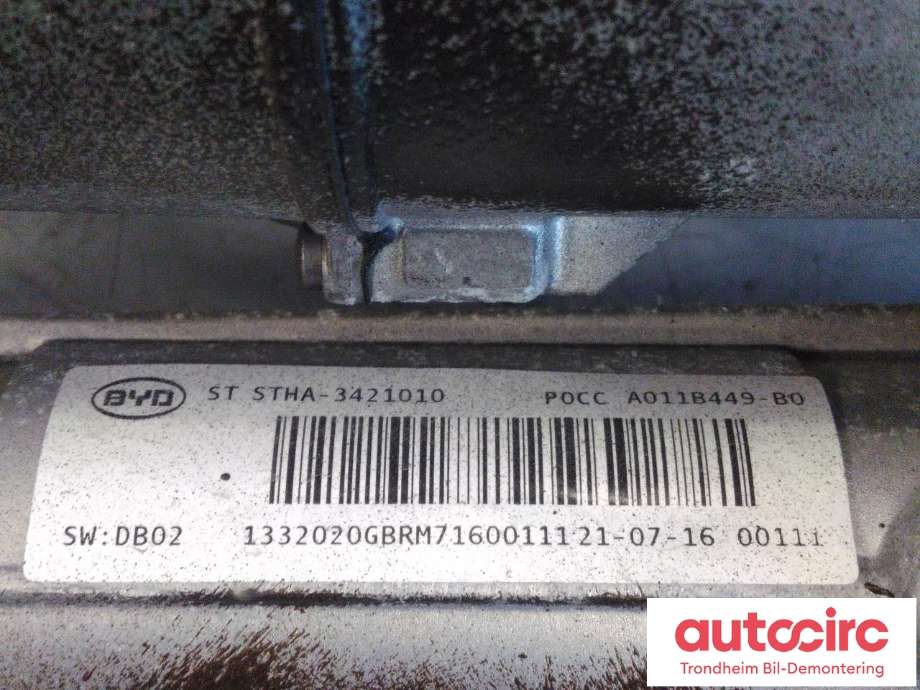 Tannstang elektrisk til BYD Tang 2020-->>  (STHA-3421010A|A011B449-B0|)