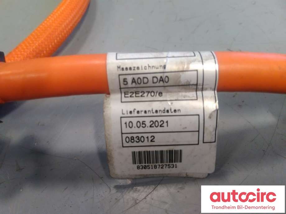 Kabel høy volt (HV) elbil til BMW iX3 2021-->> (..|5A0DED0|61125A481C4|61 12 5 A48 1C4| 5A0DDA0)