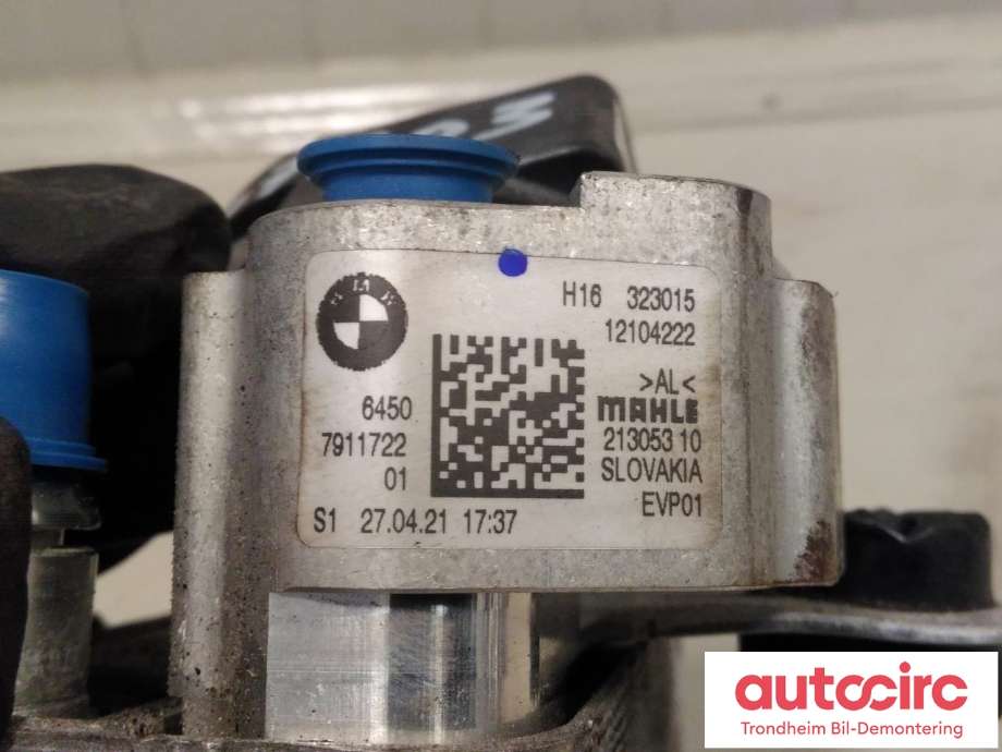 Oljekjøler til BMW iX3 2021-->>  (MAHLE|7911722|64507911722|213053-10)