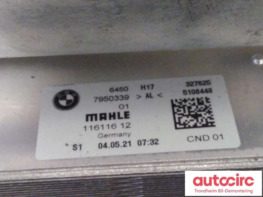 Aircondition diverse til BMW iX3 2021-->> (MAHLE|7950339|64507950339|116116-12)