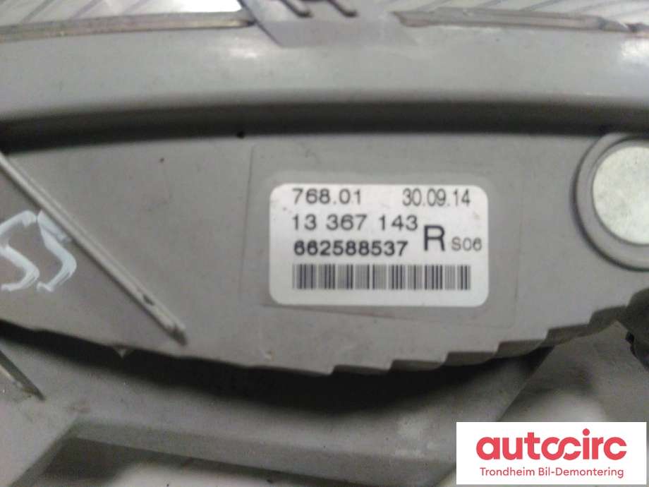 Blinklykt høyre til Opel Astra J 2010-2015 (..|13367143|662588537|)