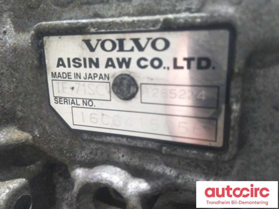 Girkasse automat til Volvo V40 2012-2019  (AISIN AW CO.|36010106||TF-71SC)