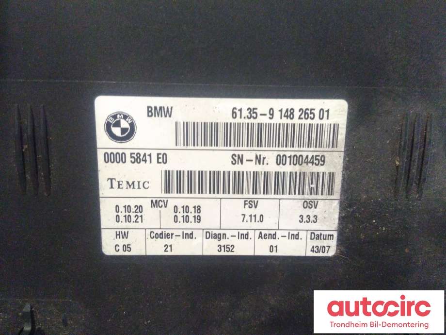 Styreenhet sete til BMW X5 2007-2013 (E70) (E70) (TEMIC|61359148265|9196936|61359196936)