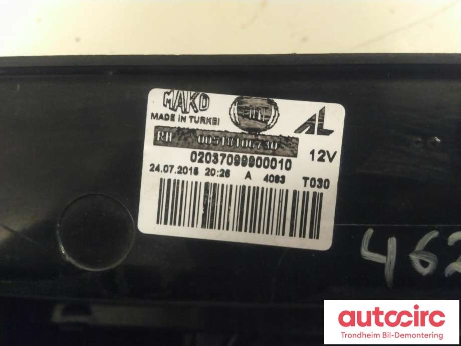 Baklykt høyre til Fiat Doblo 2010-->> (Type II)  (MAKO|51810673|2370751|20570748| 20370748)
