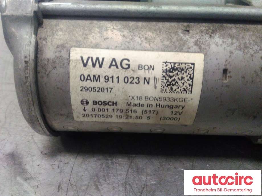 Starter til VW Polo 2014-2017 (Type V, Fase 2)  (BOSCH|0AM911023N|0001179516|0AM911022C)