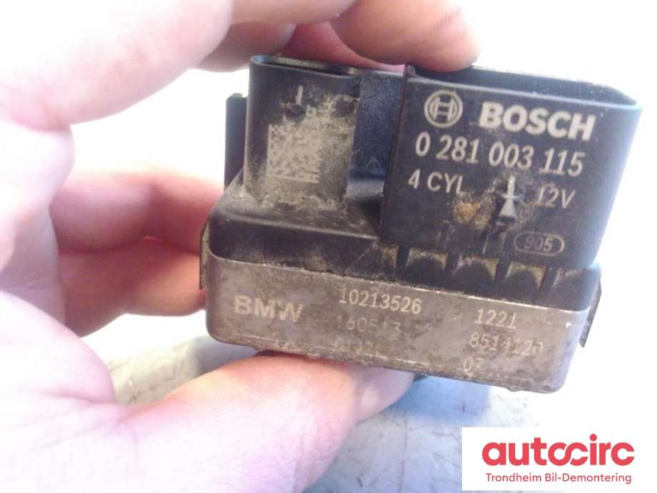 Rele gløde til BMW X1 2015-2022 (F48) (F48) (BOSCH|8514120|12218514120|12218473750| 12 21 8 514 120| 12 21 8 473 750| 0281003115)