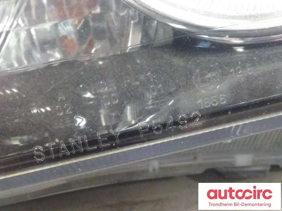Frontlykt venstre halogen til Honda Civic 2006-2010 Hybrid (sedan) Hybrid (sedan) (STANLEY|33151SNBG03|P5492|)