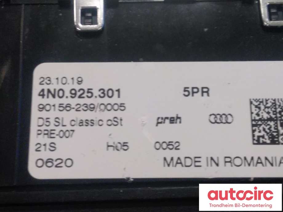 Bryter diverse til Audi e-tron 2018-->> (..|4N0925301|4N0 925 301|)