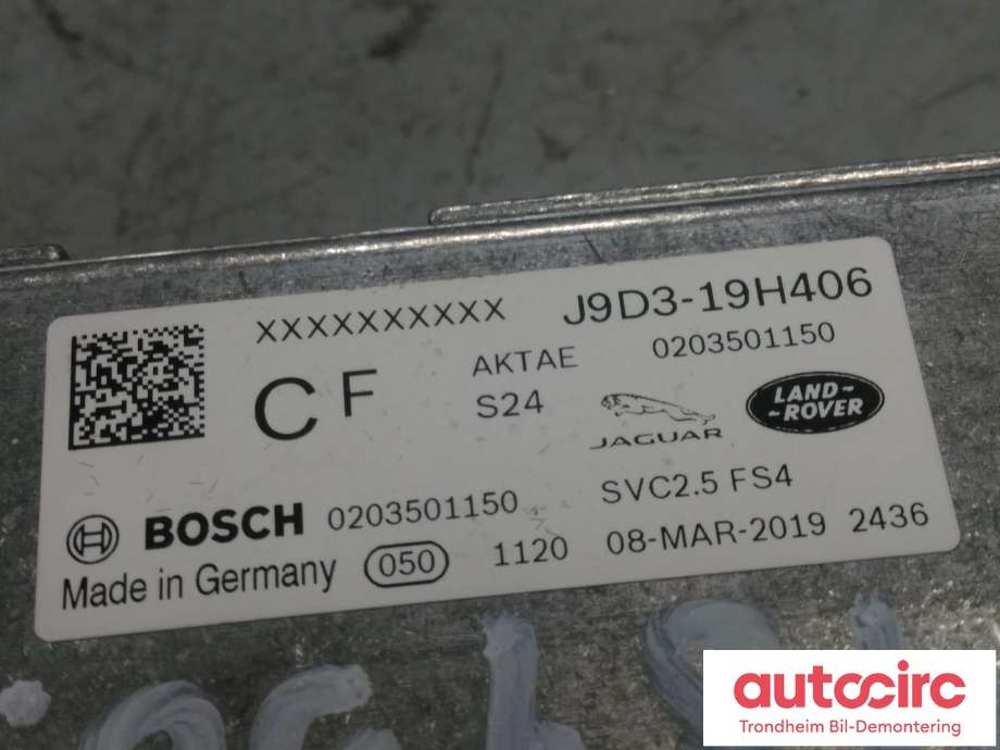 Parkeringskamera foran til Jaguar I-PACE 2018-->>  (BOSCH|J9D3-19H406-CF|J9D319H406CJ|T4K4756| 0203501150)