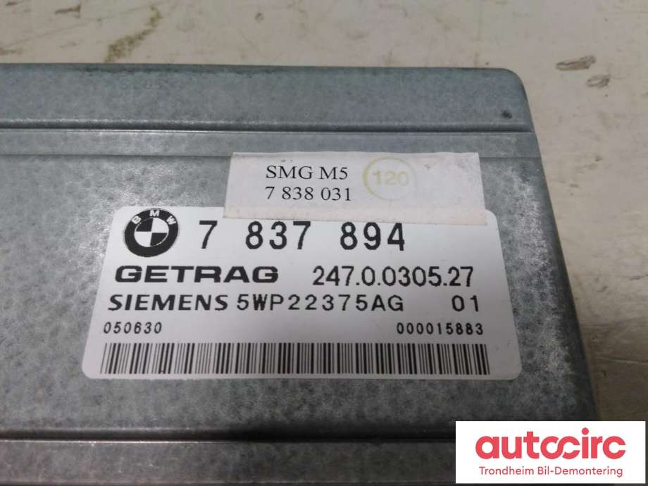 Styreenhet girkasse til BMW M5 2005-2010 (E60) (E60) (SIEMENS|7837894|23607842205|5WP22375AG)