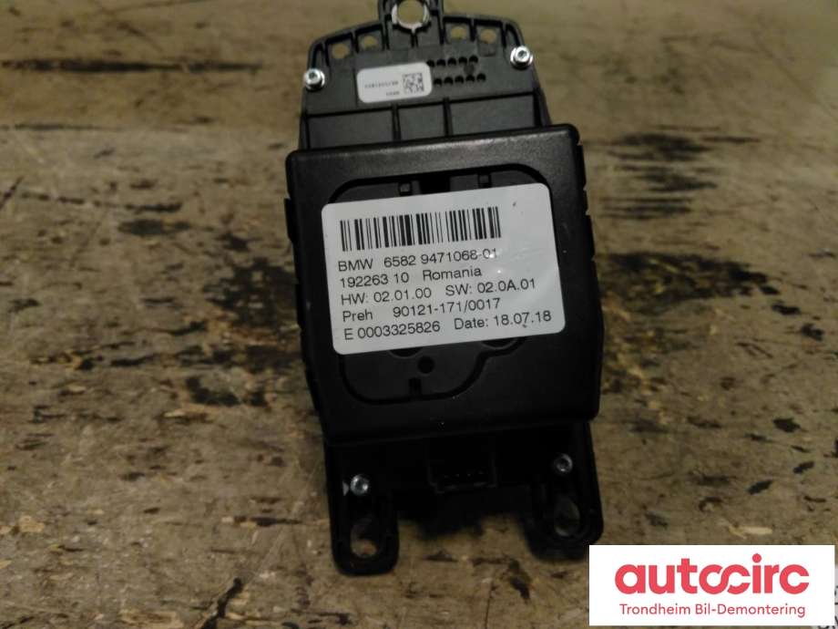 Bilstereo navigasjon betjeningspanel til BMW i3 2013-2022  (...|65829471068|9471068|65 82 9 471 068)
