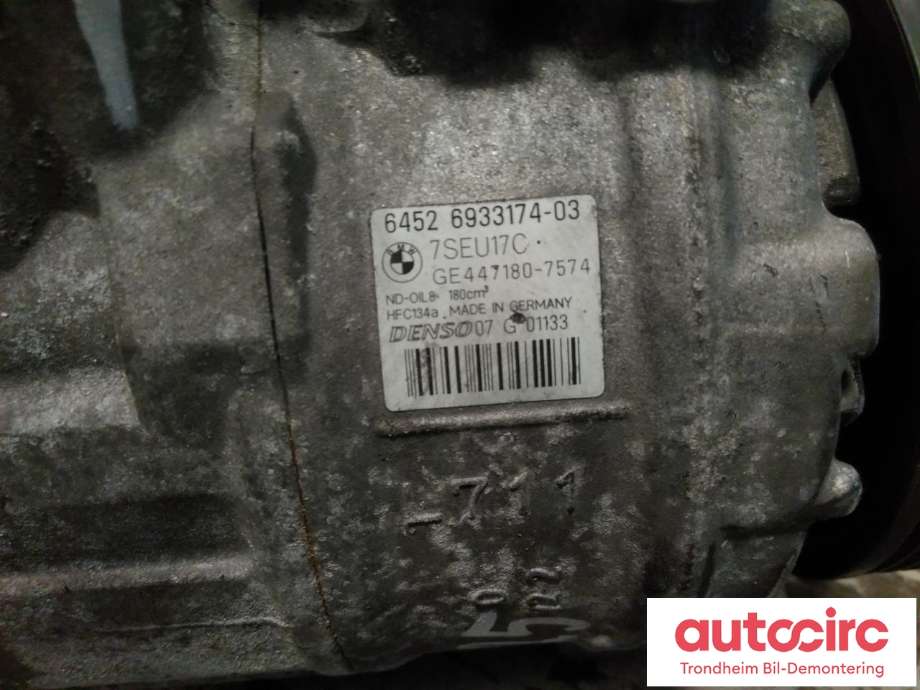 Aircondition kompressor til BMW M5 2005-2010 (E60) (E60) (DENSO|64526933174|64509180550|64 50 9 180 550|9180550)