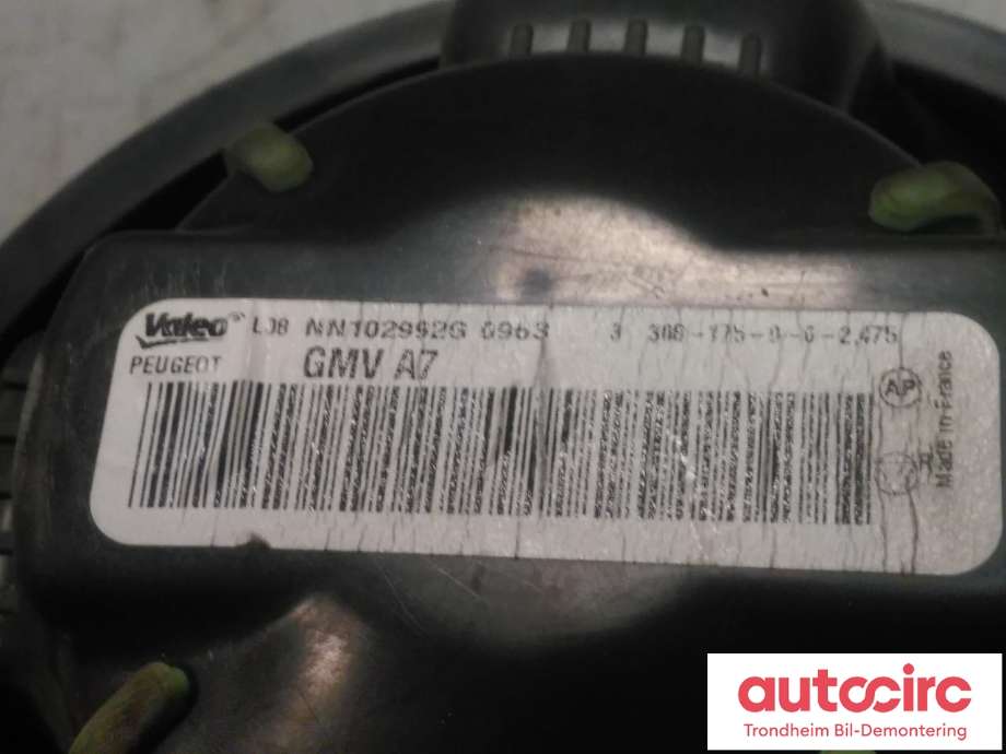 Varmeapparat motor til Peugeot 207 2006-2012  (VALEO|6441V5|)
