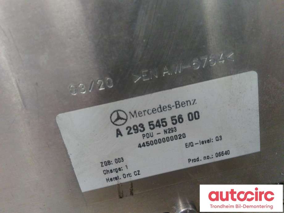 Koblingsboks elbil (HVJB) til Mercedes EQC 2019-->>  (..|A2935455600|A2935457600|A 293 545 56 00| A 293 545 76 00| 445000000020)