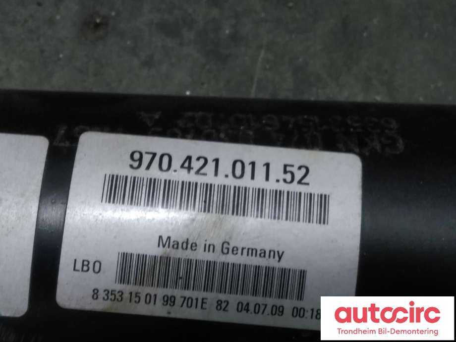 Mellomaksel til Porsche Panamera 2009-2017 (Type I) (970) (970) (..|97042101152|97042101153|97042101154)
